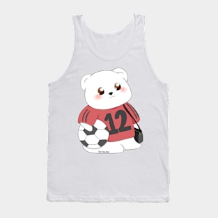 Papi Bear Loves Soccer | Bunniesmee Tank Top